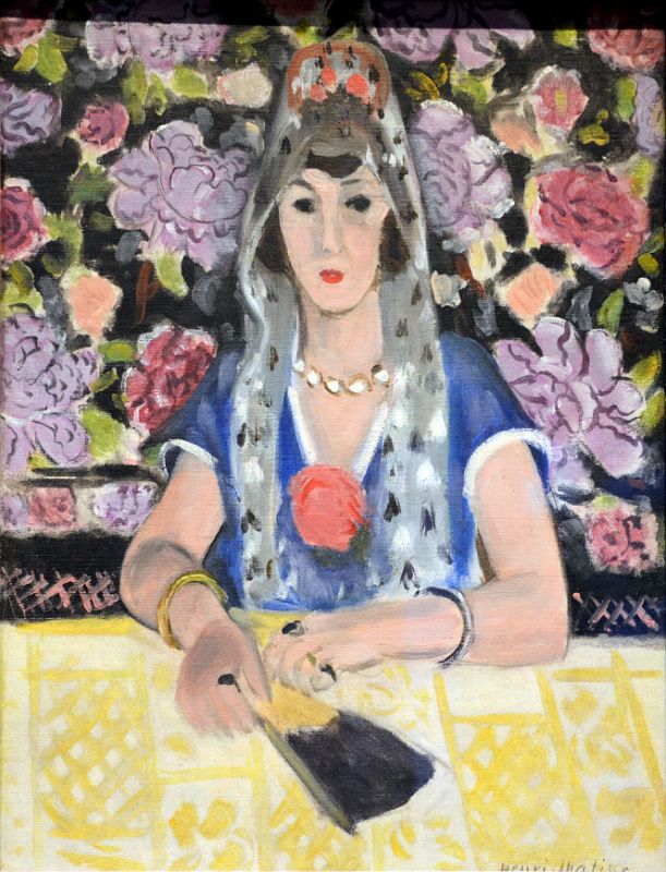 04D Espagnole Harmonie en bleu Spanish Woman Harmony in Blue - Henri Matisse 1923 - Robert Lehman Collection New York Metropolitan Museum Of Art